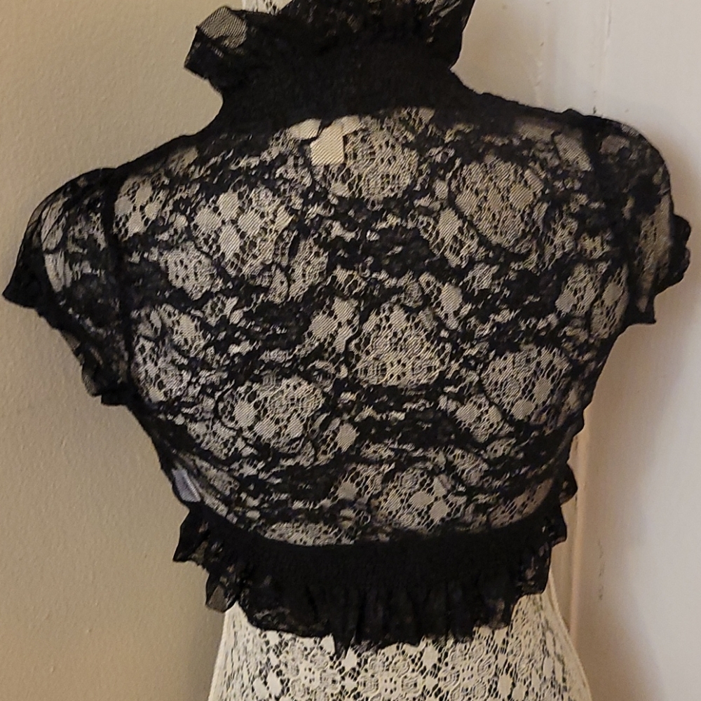 Zenana Outfitters Lace Snag/bolero Size S - Picture 15 of 16